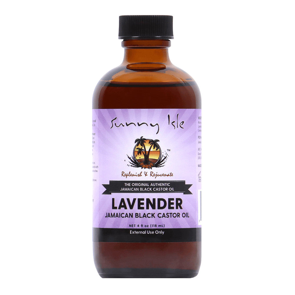 Sunny Isle The Original Authentic Jamaican Black Castor Oil, Lavender, 4 Oz